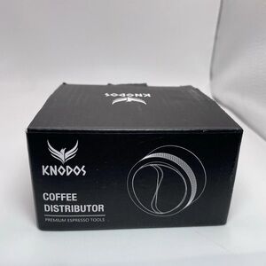 Knodos 54mm Espresso Distribution Tool Stainless Steel Adjustable Wooden Coffee